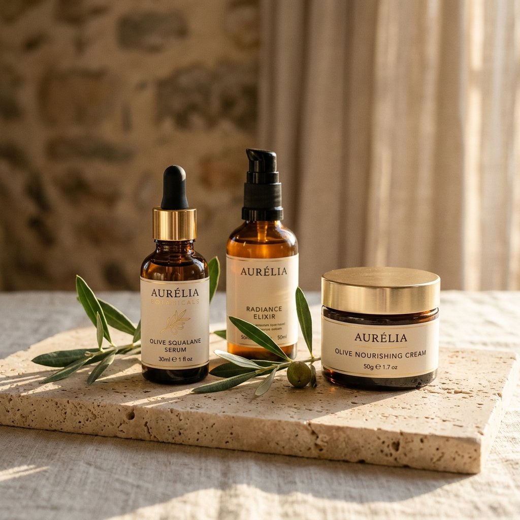 Organic medical-grade skincare serums and botanicals