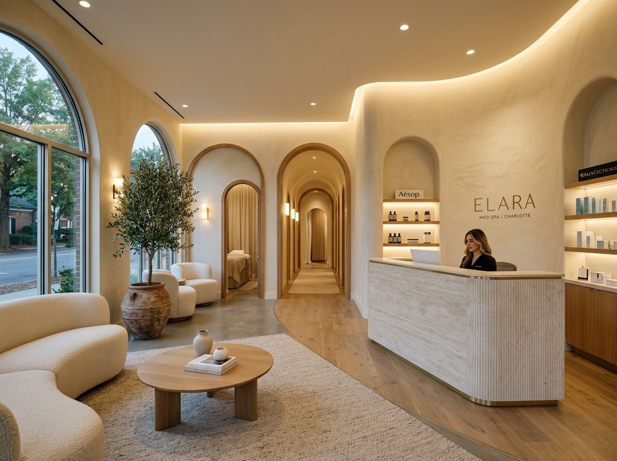 Luxe Aesthetics Med Spa interior in Charlotte